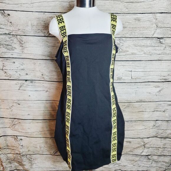 Bebe Black Strapless Dress Size XL - Picture 2 of 7